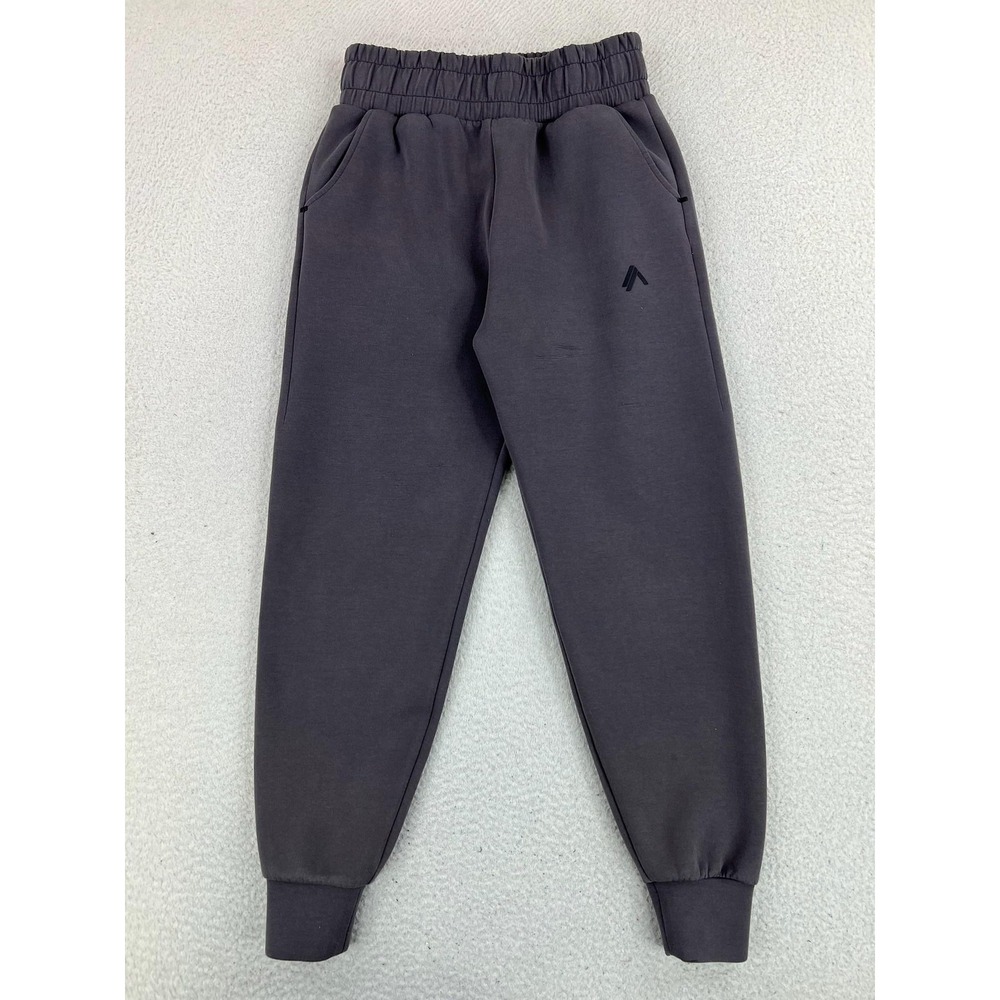 Alphalete Sweatpants Mens Medium Gray French Terry Joggers Elastic Waist Gym